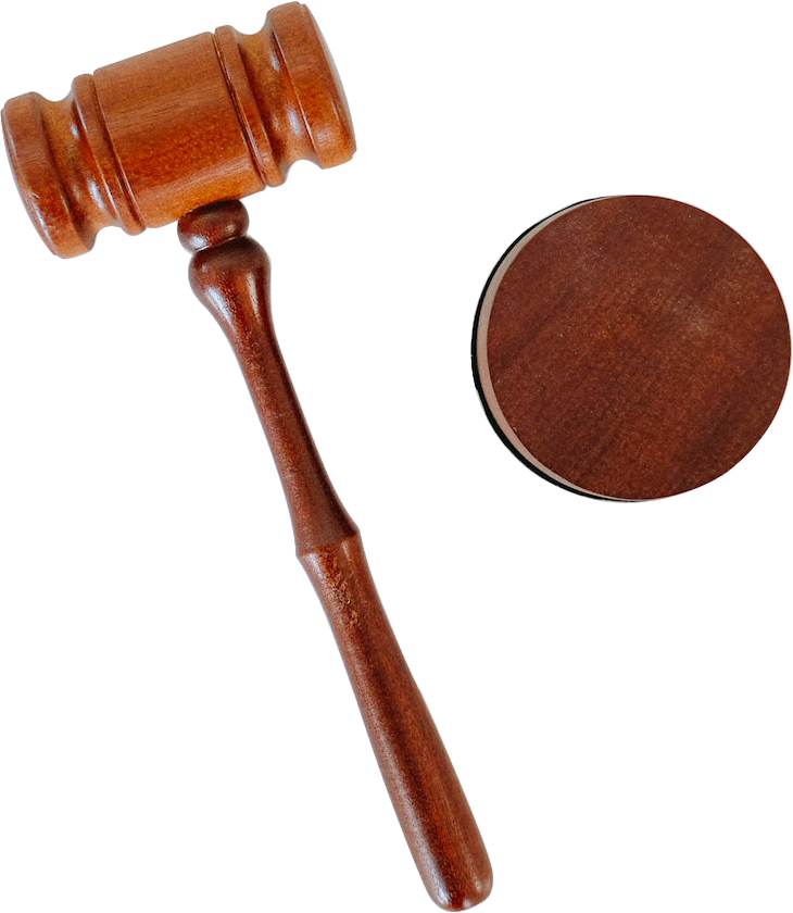 wooden judge gavel
