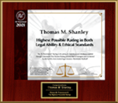 Shanley AV certificate